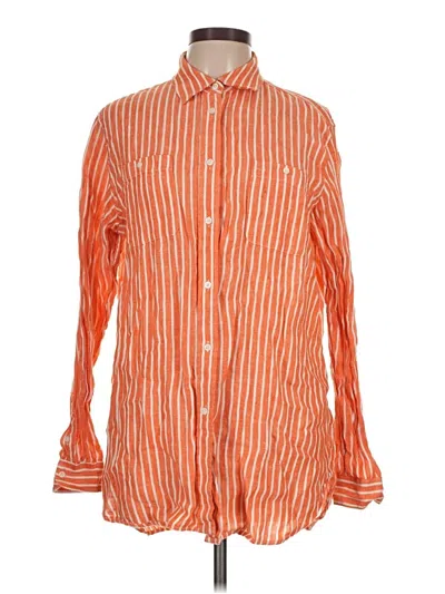 Pre-owned Polo Ralph Lauren Long Sleeve Button Down Shirt In Orange
