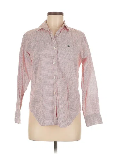 Pre-owned Polo Ralph Lauren Long Sleeve Button Down Shirt In Pink