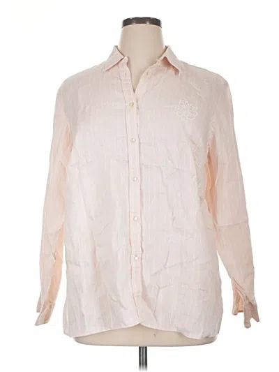 Pre-owned Polo Ralph Lauren Long Sleeve Button Down Shirt In Pink