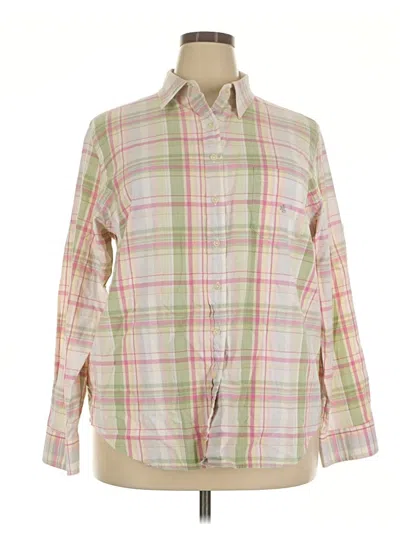 Pre-owned Polo Ralph Lauren Long Sleeve Button Down Shirt In Pink