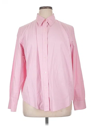 Pre-owned Polo Ralph Lauren Long Sleeve Button Down Shirt In Pink