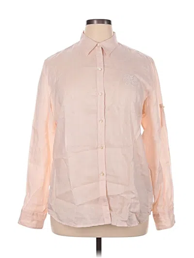 Pre-owned Polo Ralph Lauren Long Sleeve Button Down Shirt In Pink