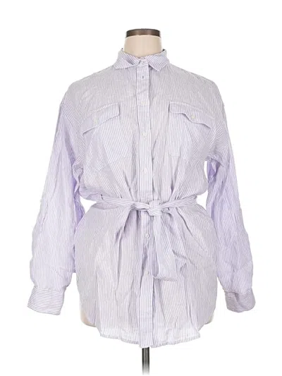 Pre-owned Polo Ralph Lauren Long Sleeve Button Down Shirt In Purple