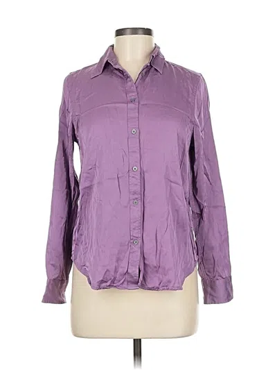 Pre-owned Polo Ralph Lauren Long Sleeve Button Down Shirt In Purple