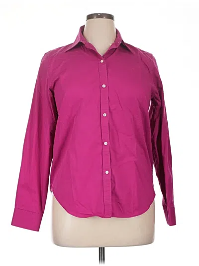Pre-owned Polo Ralph Lauren Long Sleeve Button Down Shirt In Purple