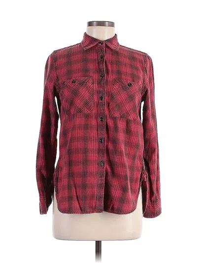 Pre-owned Polo Ralph Lauren Long Sleeve Button Down Shirt In Red