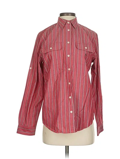 Pre-owned Polo Ralph Lauren Long Sleeve Button Down Shirt In Red