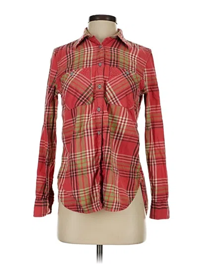 Pre-owned Polo Ralph Lauren Long Sleeve Button Down Shirt In Red