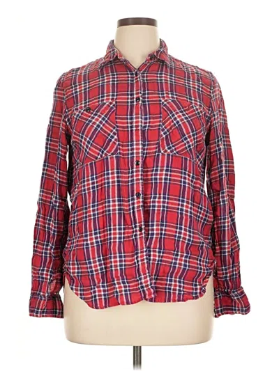 Pre-owned Polo Ralph Lauren Long Sleeve Button Down Shirt In Red