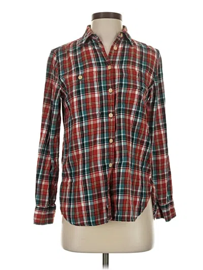 Pre-owned Polo Ralph Lauren Long Sleeve Button Down Shirt In Red