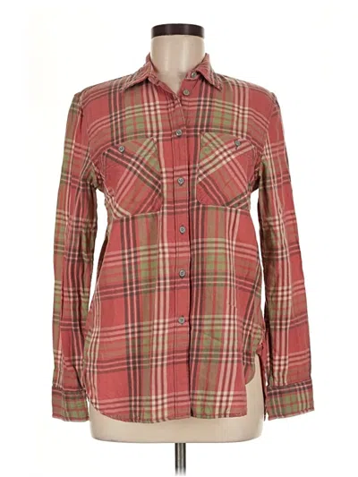 Pre-owned Polo Ralph Lauren Long Sleeve Button Down Shirt In Red