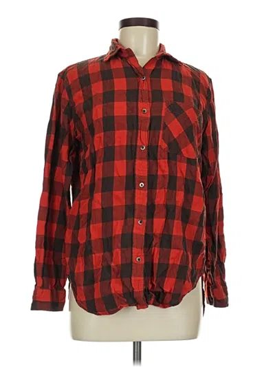 Pre-owned Polo Ralph Lauren Long Sleeve Button Down Shirt In Red