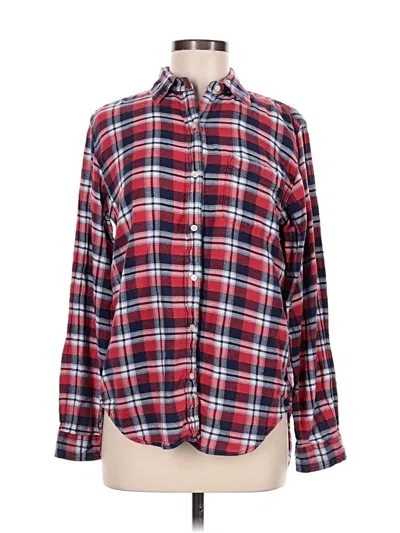 Pre-owned Polo Ralph Lauren Long Sleeve Button Down Shirt In Red