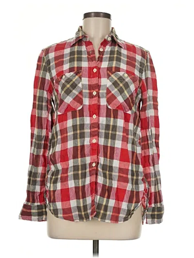 Pre-owned Polo Ralph Lauren Long Sleeve Button Down Shirt In Red