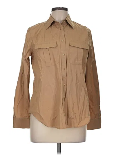 Pre-owned Polo Ralph Lauren Long Sleeve Button Down Shirt In Tan