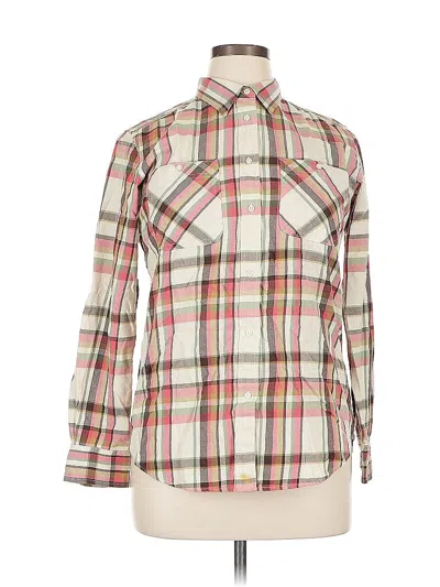 Pre-owned Polo Ralph Lauren Long Sleeve Button Down Shirt In White