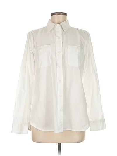 Pre-owned Polo Ralph Lauren Long Sleeve Button Down Shirt In White