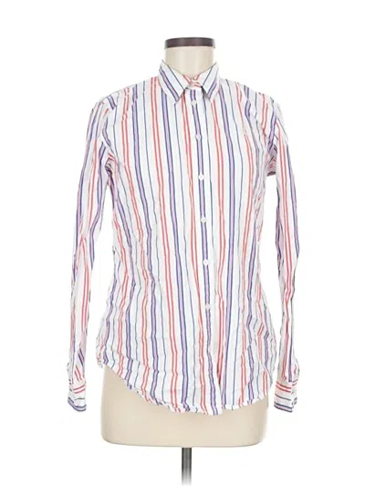 Pre-owned Polo Ralph Lauren Long Sleeve Button Down Shirt In White