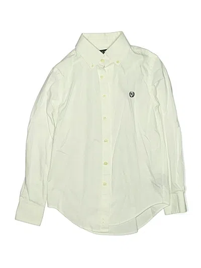 Pre-owned Polo Ralph Lauren Kids' Long Sleeve Button Down Shirt In White