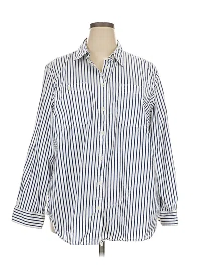 Pre-owned Polo Ralph Lauren Long Sleeve Button Down Shirt In White