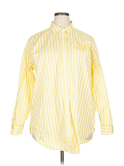 Pre-owned Polo Ralph Lauren Long Sleeve Button Down Shirt In Yellow