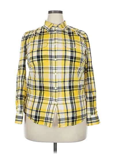 Pre-owned Polo Ralph Lauren Long Sleeve Button Down Shirt In Yellow