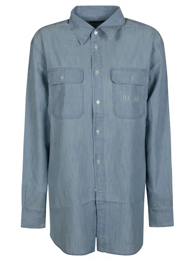 Polo Ralph Lauren Long Sleeve Button Front Shirt In Chambray