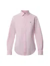 Polo Ralph Lauren Logo Embroidered Buttoned Shirt In Pink