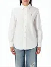 Polo Ralph Lauren Long-sleeve Button-up Shirt With Pointed Collar In White
