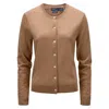 Polo Ralph Lauren Long Sleeve Cardigan In Brown