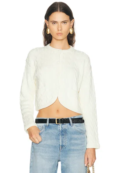 Polo Ralph Lauren Long Sleeve Cardigan In White
