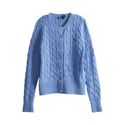 Pre-owned Polo Ralph Lauren Long-sleeve Cardigan 'new Litchfield Blue' | Women's Size Xs