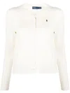 Polo Ralph Lauren Long Sleeve Cardigan In White