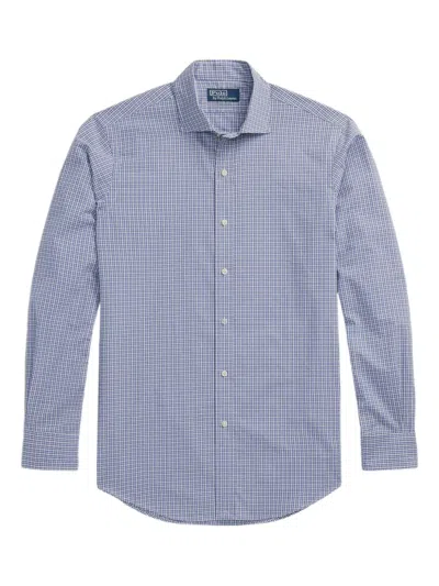 Polo Ralph Lauren Long Sleeve Checked Shirt In Blue