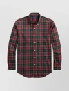 Polo Ralph Lauren Long Sleeve Checkered Sport Shirt In Red