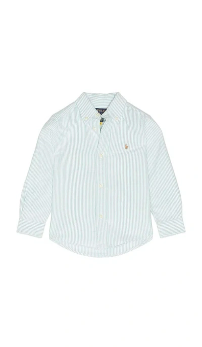 Polo Ralph Lauren Long Sleeve Classic Oxford Sport Shirt In White