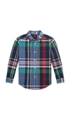 Polo Ralph Lauren Long Sleeve Classic Oxford Sport Shirt In Multi
