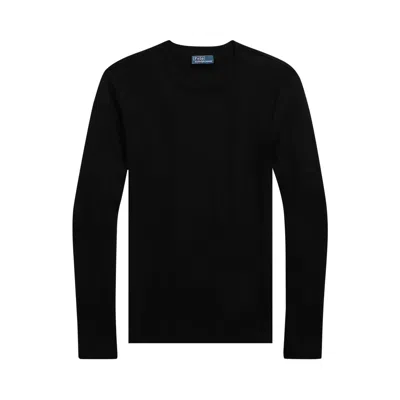 Pre-owned Polo Ralph Lauren Long-sleeve Classic T-shirt 'polo Black' | Women's Size M