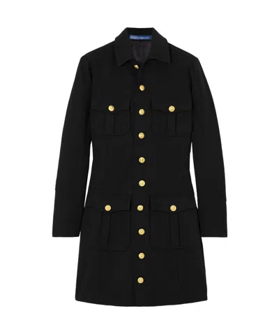 Polo Ralph Lauren Long Sleeve Coat In Black