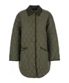 Polo Ralph Lauren Water Repellent Quilted Barn Jacket In Green
