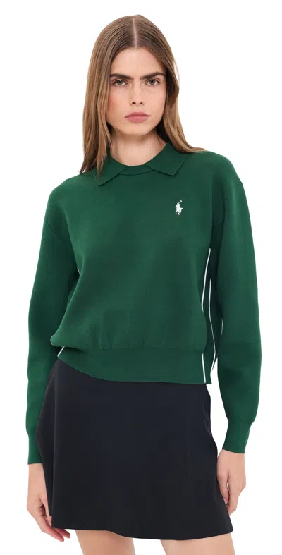Polo Ralph Lauren Long Sleeve Collared Sweater Green
