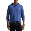 Polo Ralph Lauren Long Sleeve Cotton Jersey Hooded T-shirt In Blue