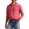 Polo Ralph Lauren Long Sleeve Cotton Jersey Hooded T-shirt In Pink