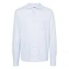 Polo Ralph Lauren Long-sleeve Cotton Polo Shirt In Blue