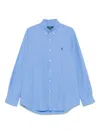 Polo Ralph Lauren Long-sleeve Cotton Shirt In Blue