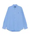 Polo Ralph Lauren Long-sleeve Cotton Shirt In Blue