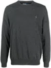 Polo Ralph Lauren Long Sleeve Crew Neck Pullover In Gray