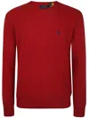 Polo Ralph Lauren Long Sleeve Crew Neck Pullover Clothing In Red