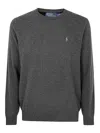 Polo Ralph Lauren Long Sleeve Crew Neck Pullover In Gray