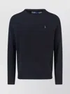 Polo Ralph Lauren Logo Embroidered Crewneck Jumper In Blue